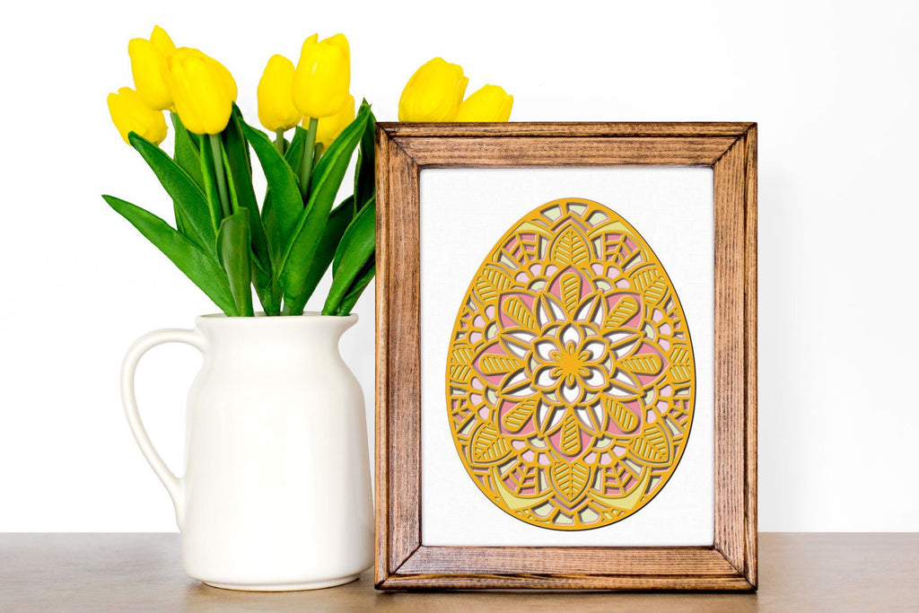 Download Easter Egg SVG, 3D Layered Easter Mandala cut file - 5 ...