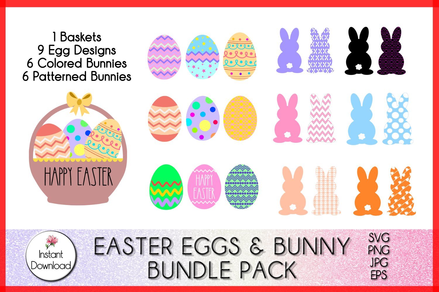 Download Clip Art Easter Eggs Clip Art Zentangle Download Commercial Use 3d Easter Bucket Svg Cut File Mandala Cricut Easter Bunny Svg Art Collectibles