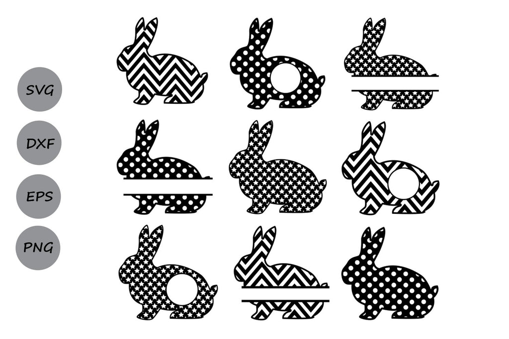 Download Easter Monogram| Easter Bunny SVG Cut Files - So Fontsy