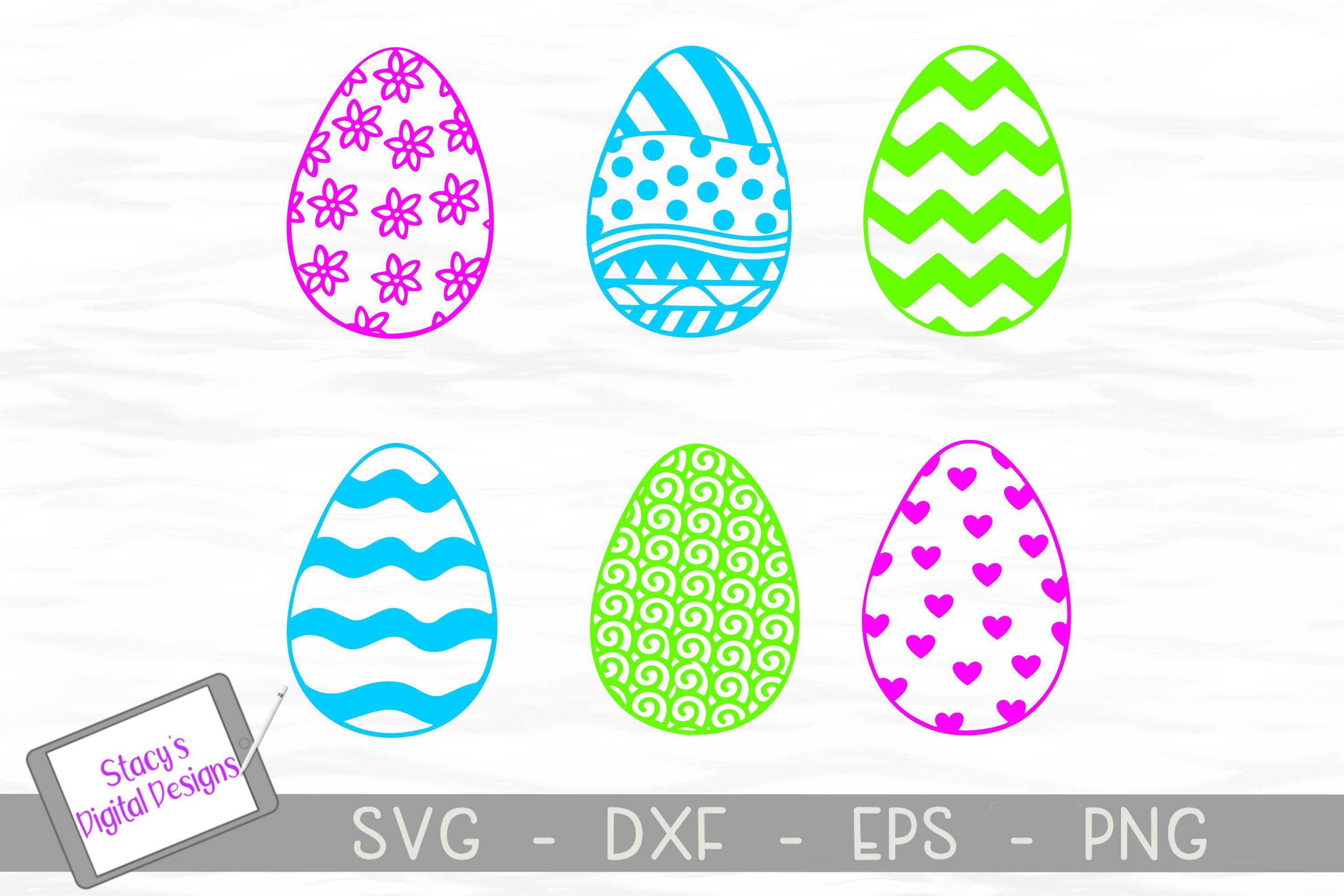 Download Easter Svg Bundle Easter Egg Bundle With 6 Patterned Eggs So Fontsy