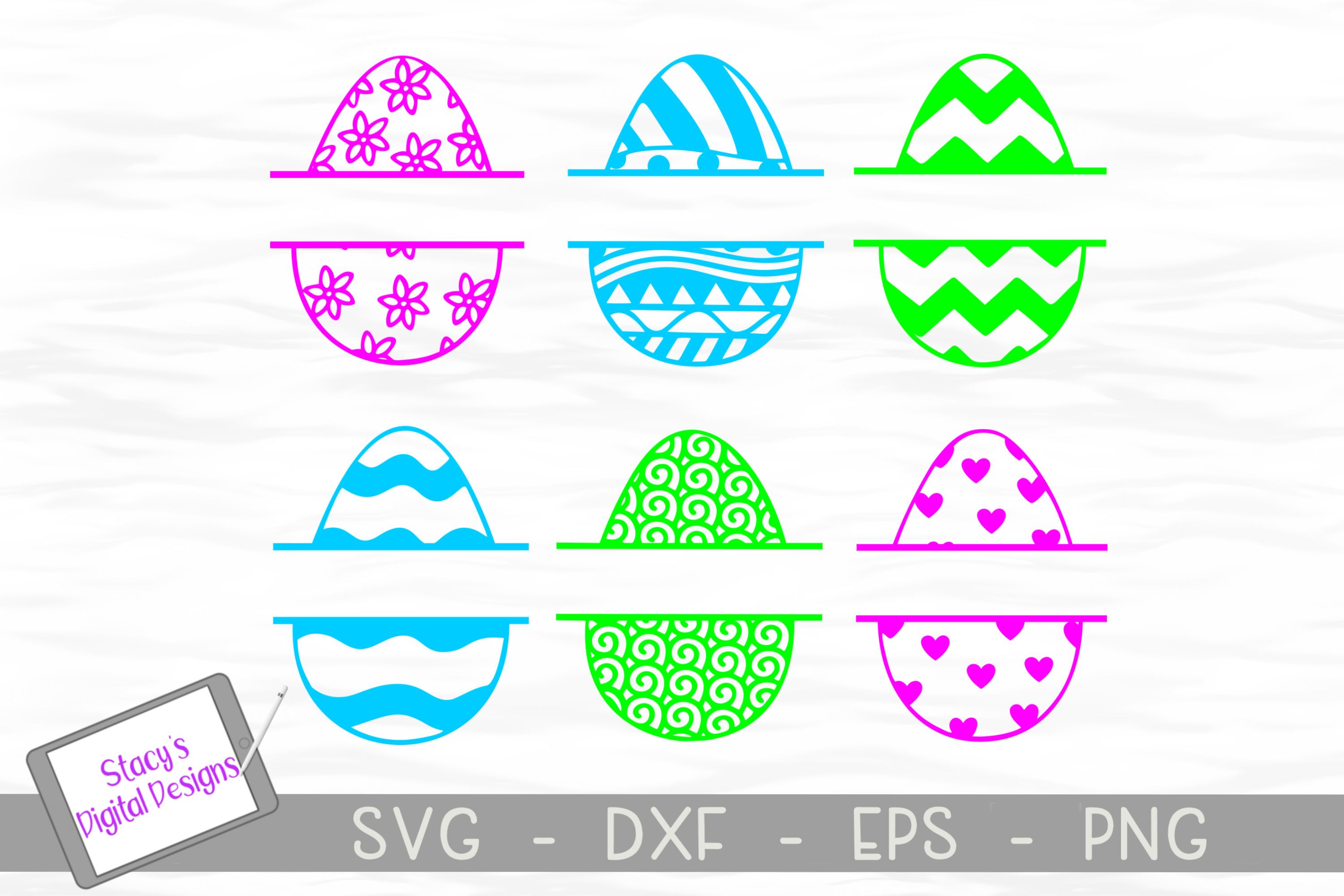 Download Clip Art Art Collectibles Cut Files For Cricut Silhouette Easter Mandala Svg Easter Svg Easter Egg Clipart Easter Egg Split Monogram Easter Egg Svg Mandala Svg