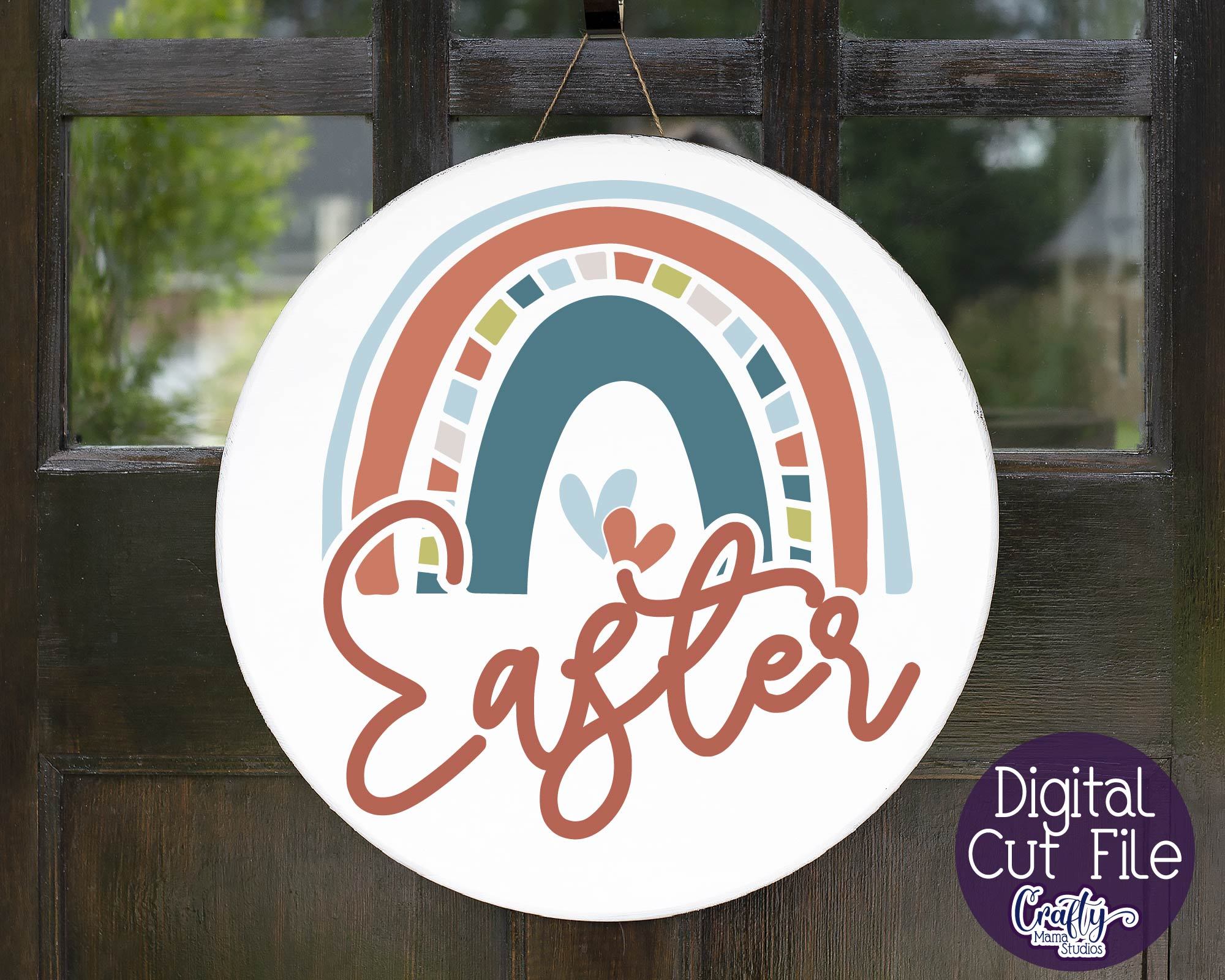 Download Easter Svg Easter Round Sign Welcome Sign Easter Rainbow So Fontsy