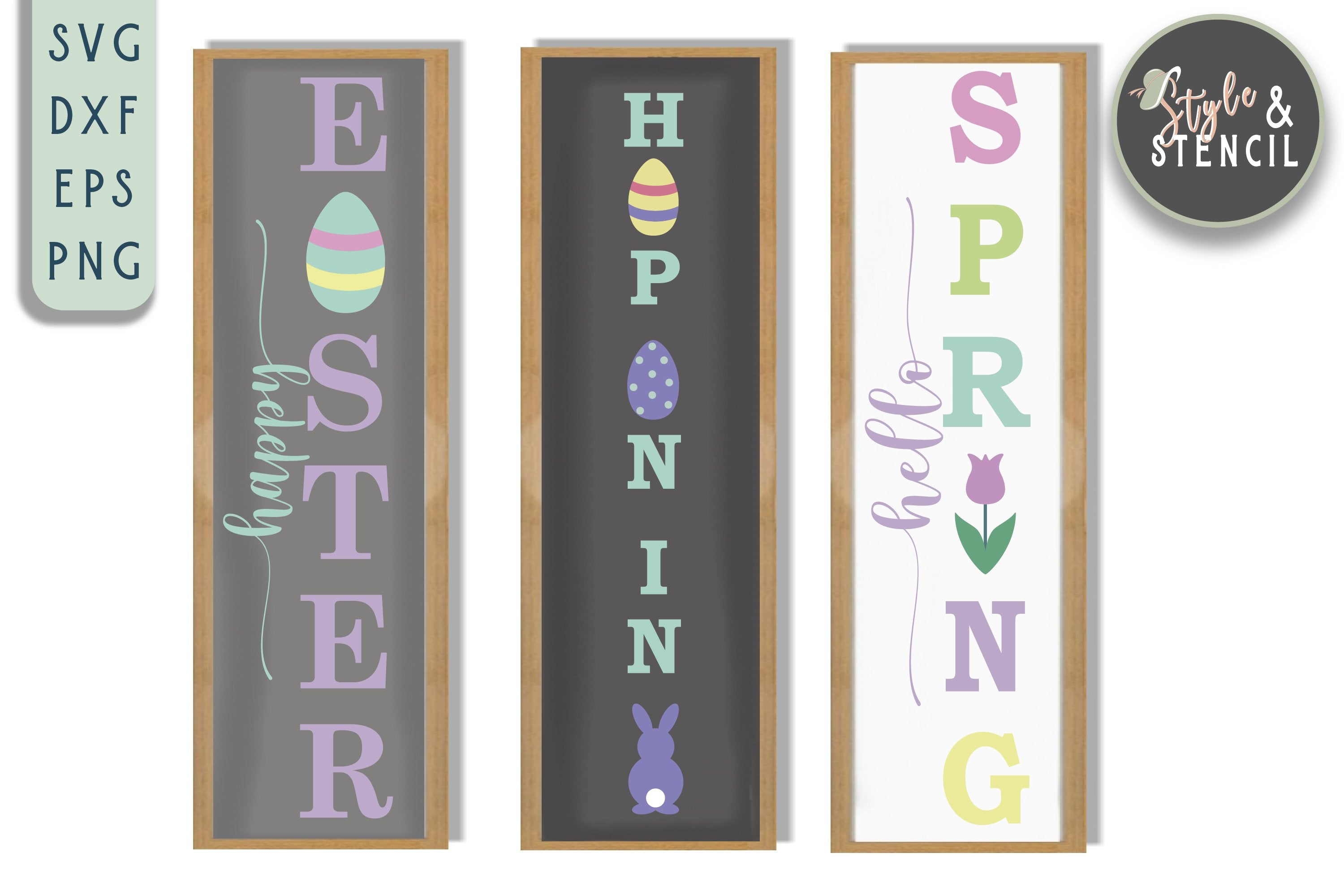 Download Easter Vertical Sign Mini Bundle Svg Easter Porch Sign Svg Spring So Fontsy