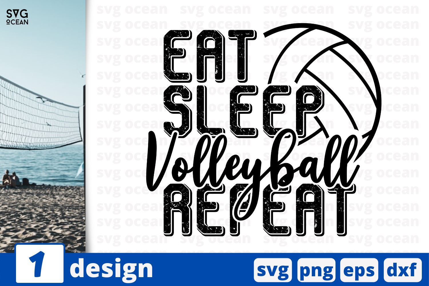 Download Eat Sleep Volleyball Repeat Volleyball Quotes Cricut Svg So Fontsy