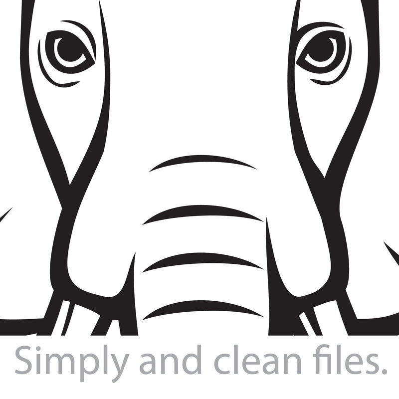 Elephant head. Cut files for Cricut. Clip Art silhouettes (eps, svg