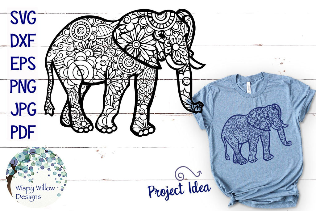 Free Free 143 Zentangle Elephant Svg SVG PNG EPS DXF File