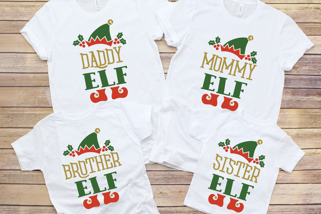 Download Elf Family Matching Shirts Bundle - SVG, PNG, DXF, EPS ...