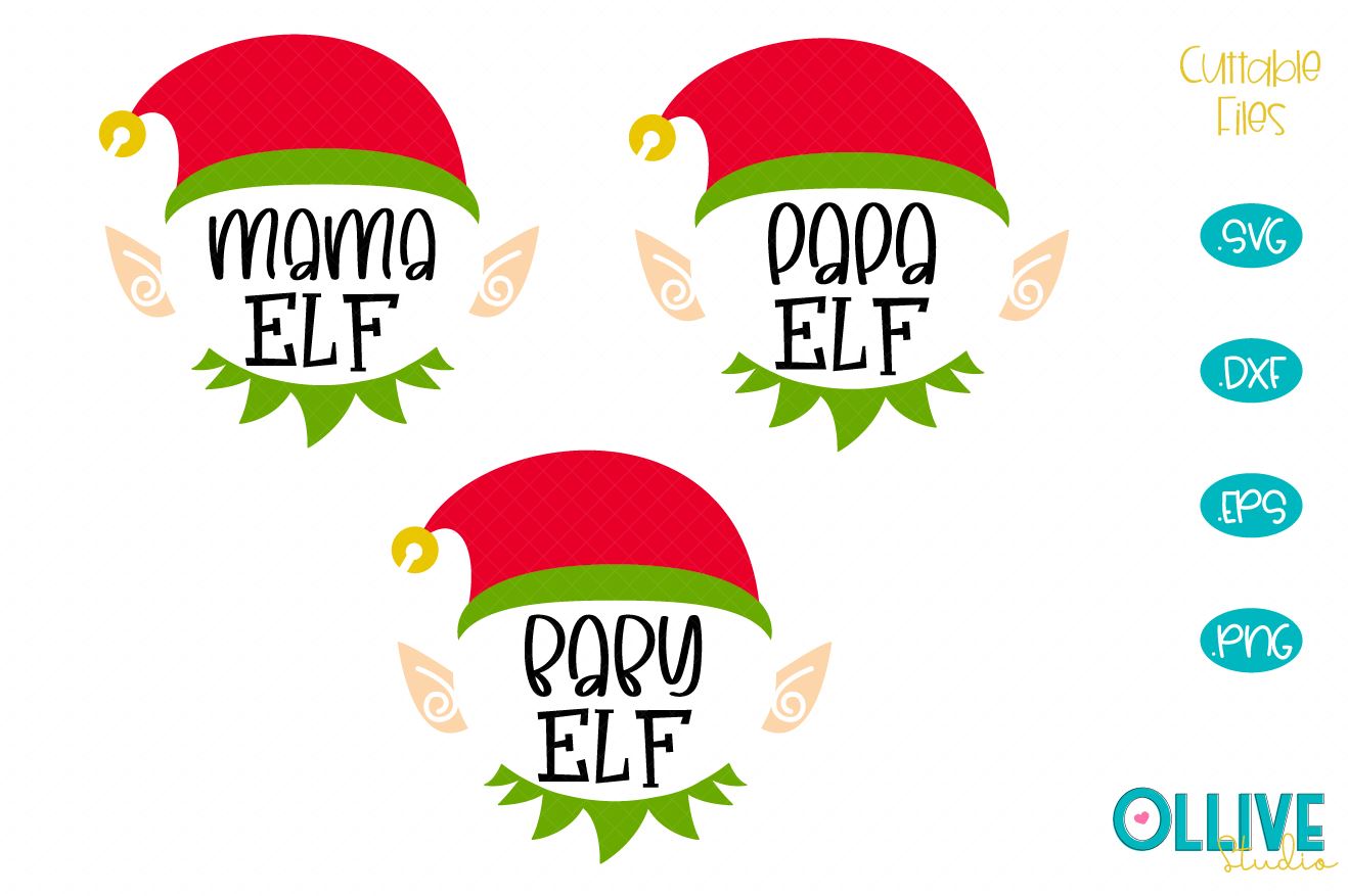 Download Elf Family Svg Christmas Bundle So Fontsy