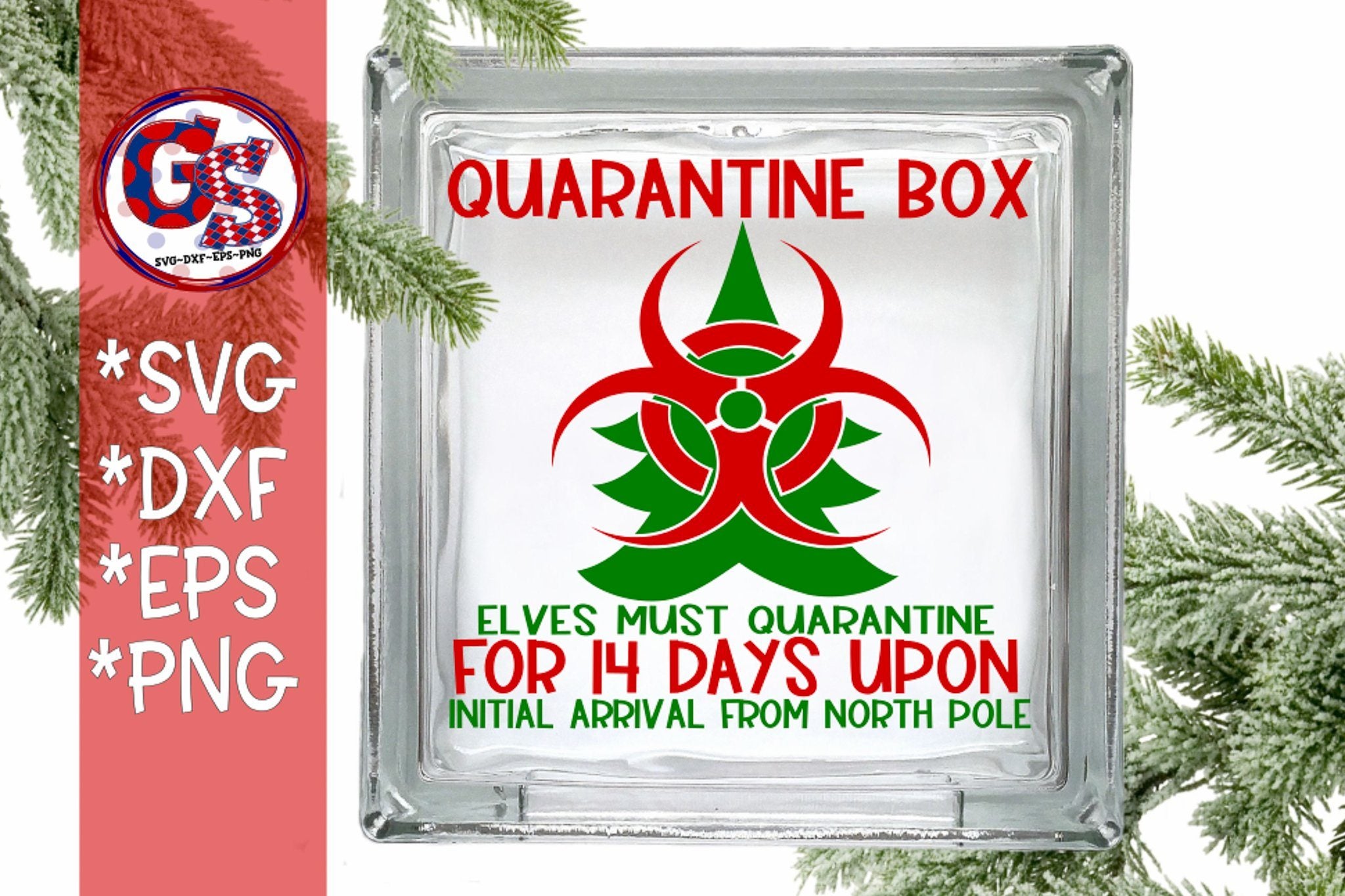 Download Elf Quarantine Box Svg Dxf Eps Png Christmas Svg So Fontsy