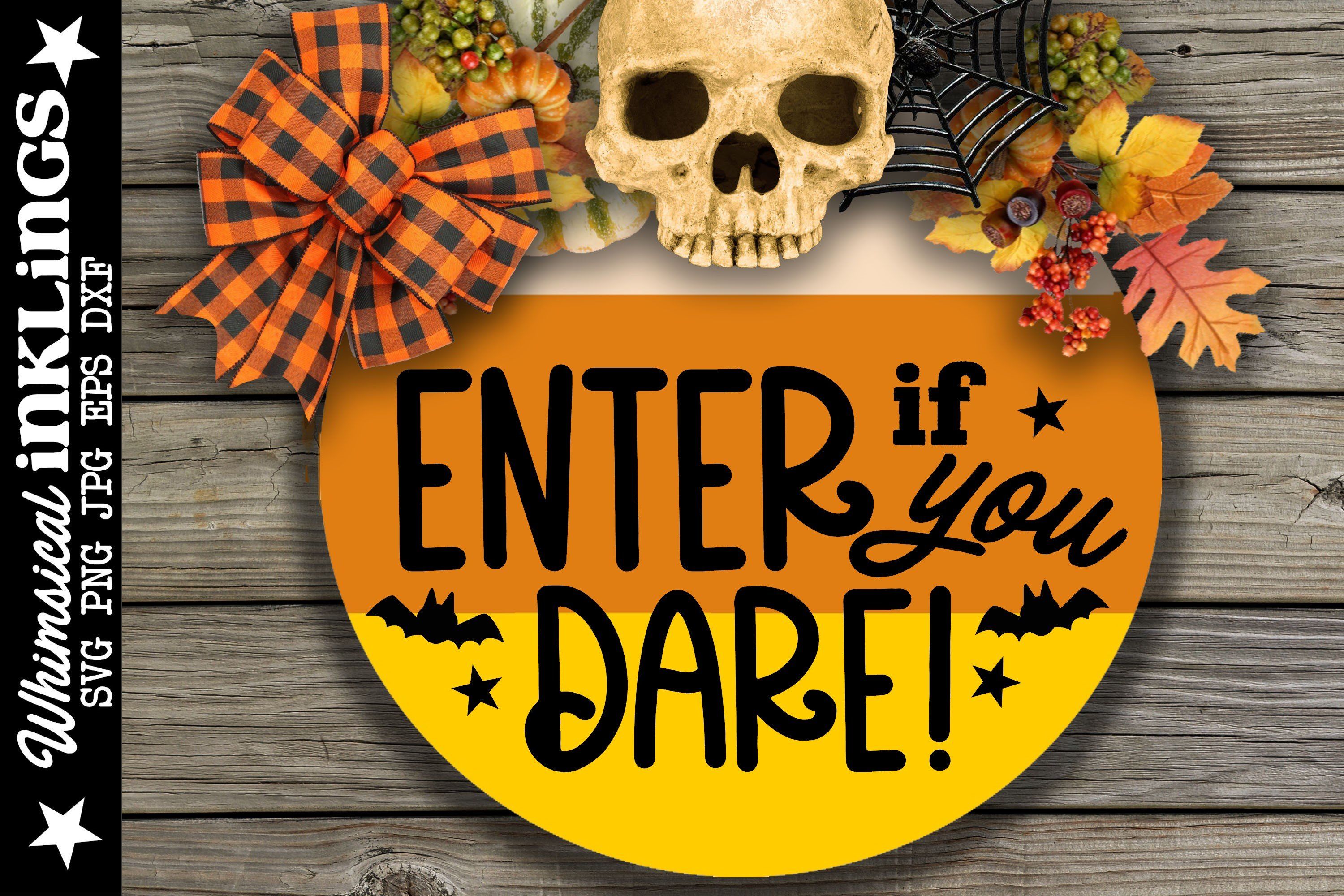 Download Enter If You Dare Round Halloween Svg So Fontsy