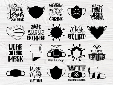 Download Face Mask Svg Bundle Quarantine Svg Toilet Paper So Fontsy