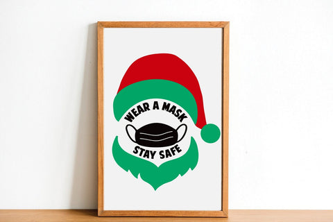 Download Face Mask Svg Png Eps Dxf Christmas Svg Santa Svg Mask Svg So Fontsy