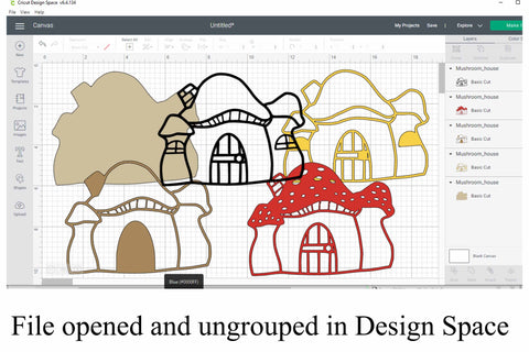 Download Fairy Mushroom House Layered Svg File So Fontsy