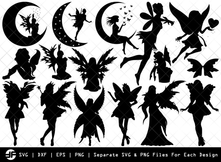 Download Fairy Svg Disney Svg Silhouette Bundle Svg Cut File So Fontsy