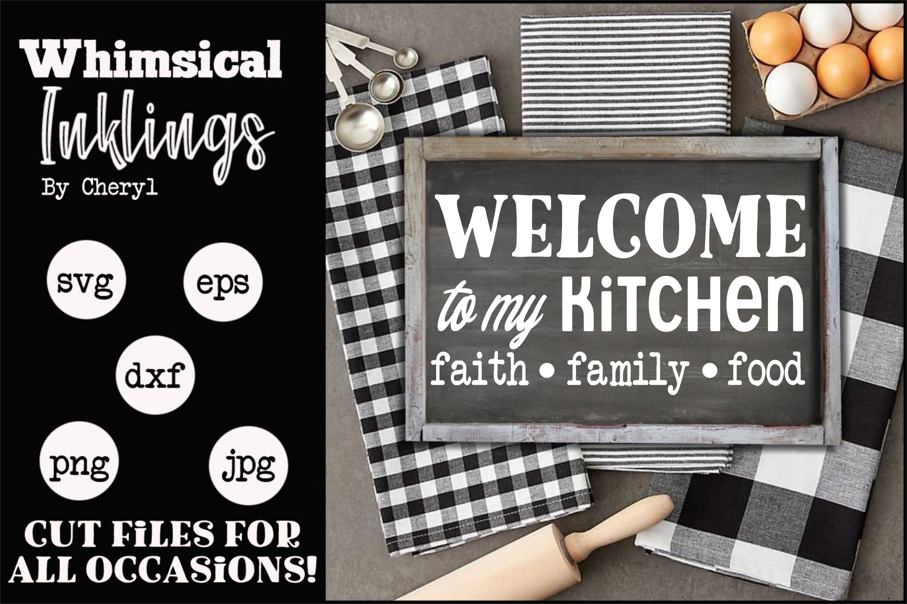 Download Faith Family Food Kitchen Svg So Fontsy