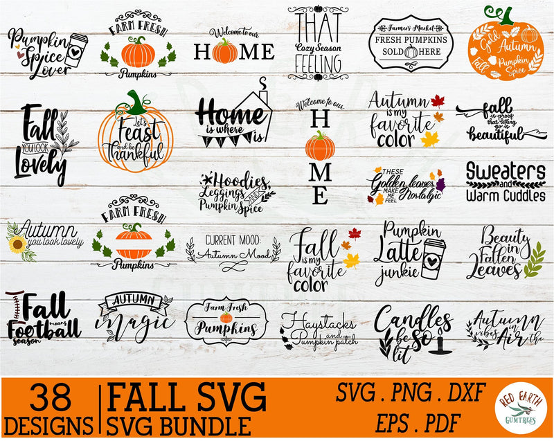 Download Fall Autumn Quotes and Monogram frames bundle SVG,Gnome ...