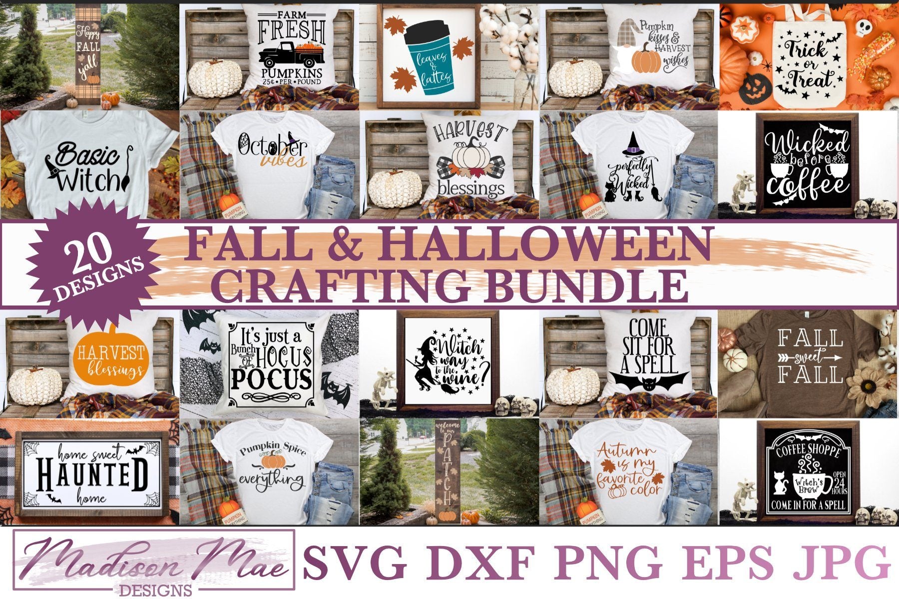Download Fall Halloween Svg Bundle 20 Fall Halloween Designs So Fontsy