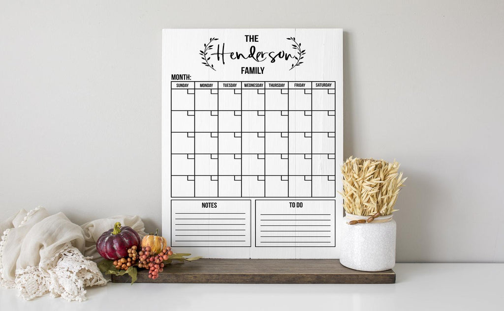 Family Command Center Calendar SVG So Fontsy