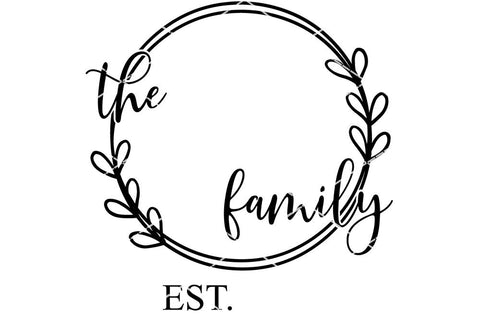 Download Family Last Name Monogram Svg So Fontsy