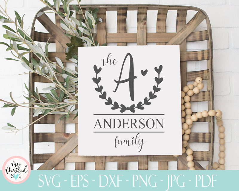 Download Family monogram Bundle SVG, Farmhouse Family Name, Last ...