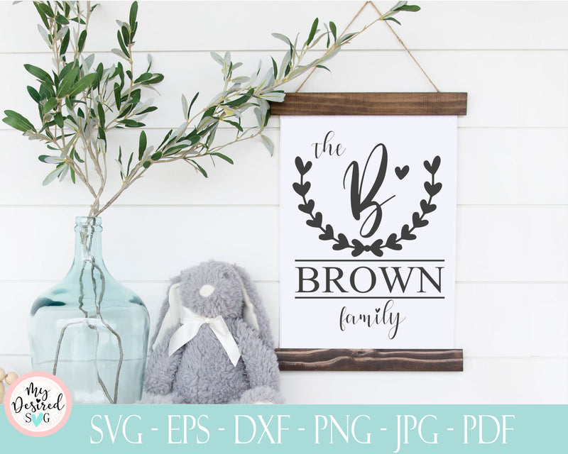 Download Family monogram Bundle SVG, Farmhouse Family Name, Last ...