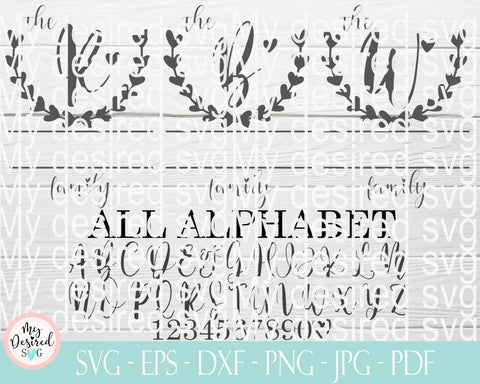 Download Family Monogram Bundle Svg Farmhouse Family Name Last Name Sign Svg Split Monogram Svg Established Sign Svg Cricut 26 Individual Svg So Fontsy