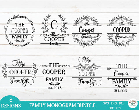 Free Free 349 Family Split Monogram Svg Free SVG PNG EPS DXF File