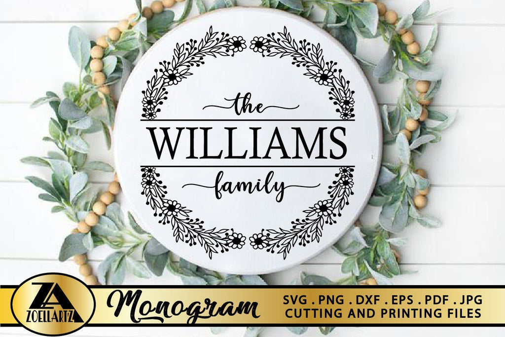 Free Free 310 Wreath Family Monogram Svg Free SVG PNG EPS DXF File