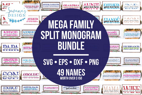 Free Free 349 Family Split Monogram Svg Free SVG PNG EPS DXF File