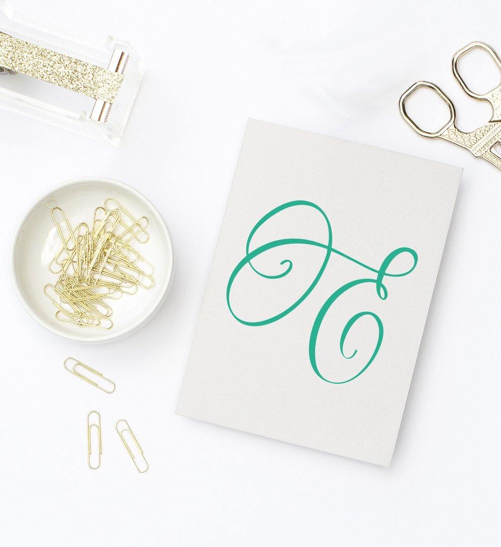 Download Fancy Monogram E Hand Lettered Calligraphy Cut File So Fontsy
