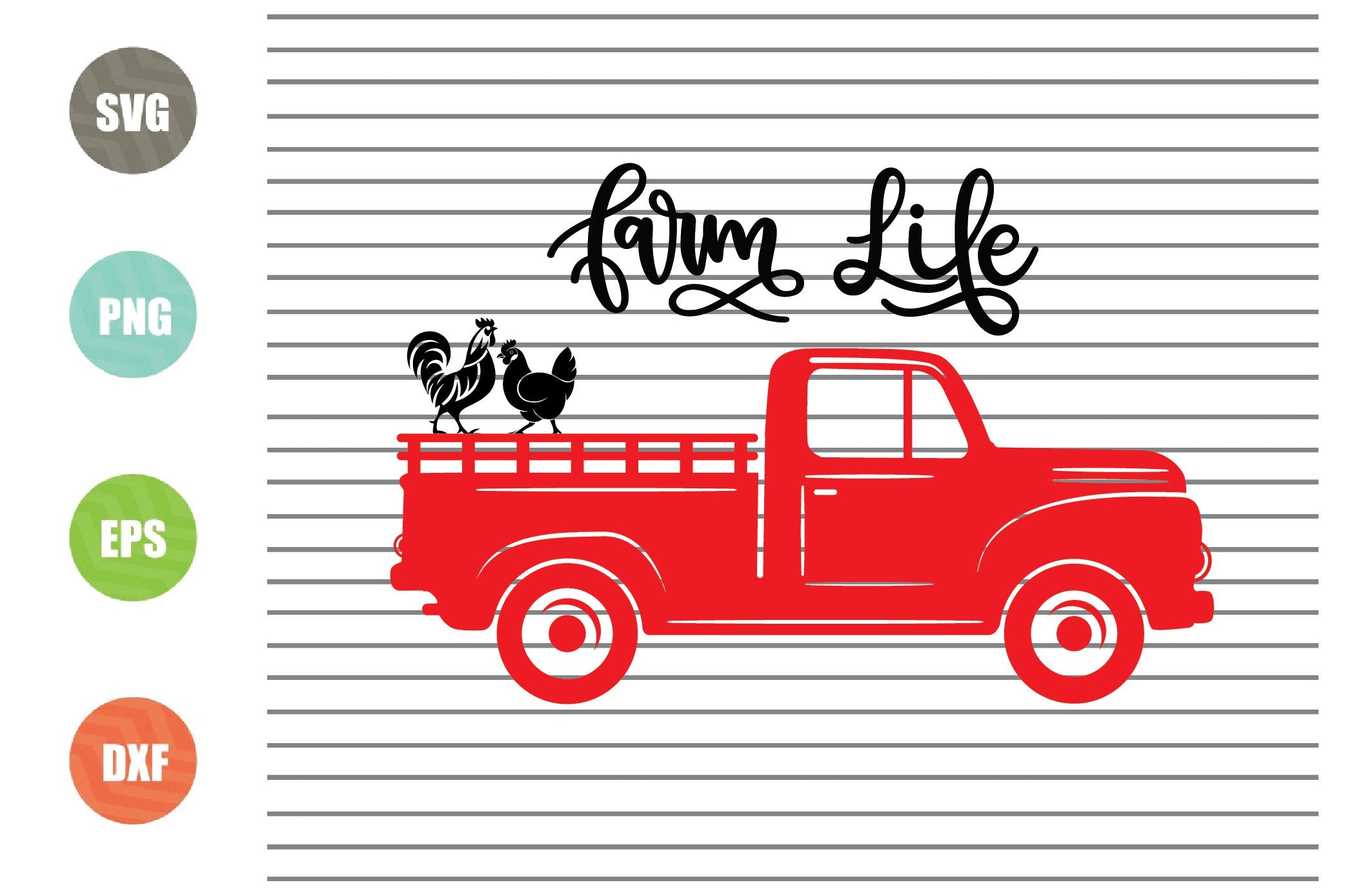 Download Farm Life Truck Svg Png Dxf Eps Cut Files So Fontsy