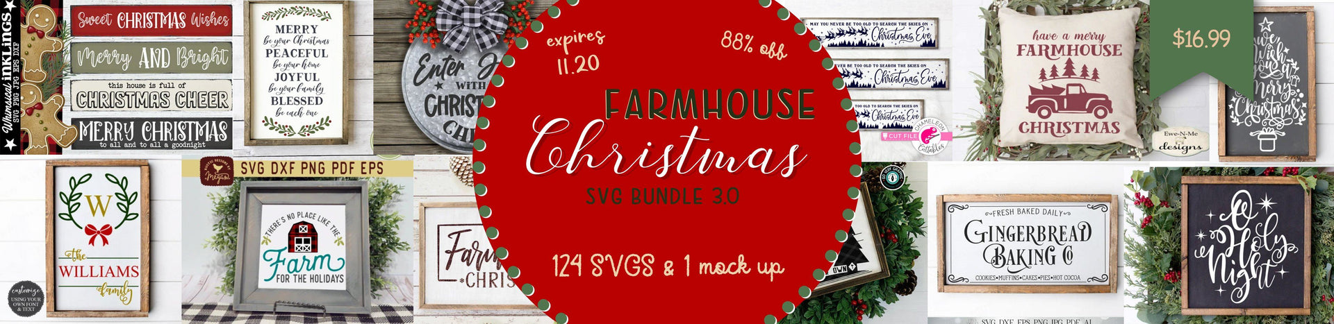 Download Farmhouse Christmas Svg Bundle So Fontsy