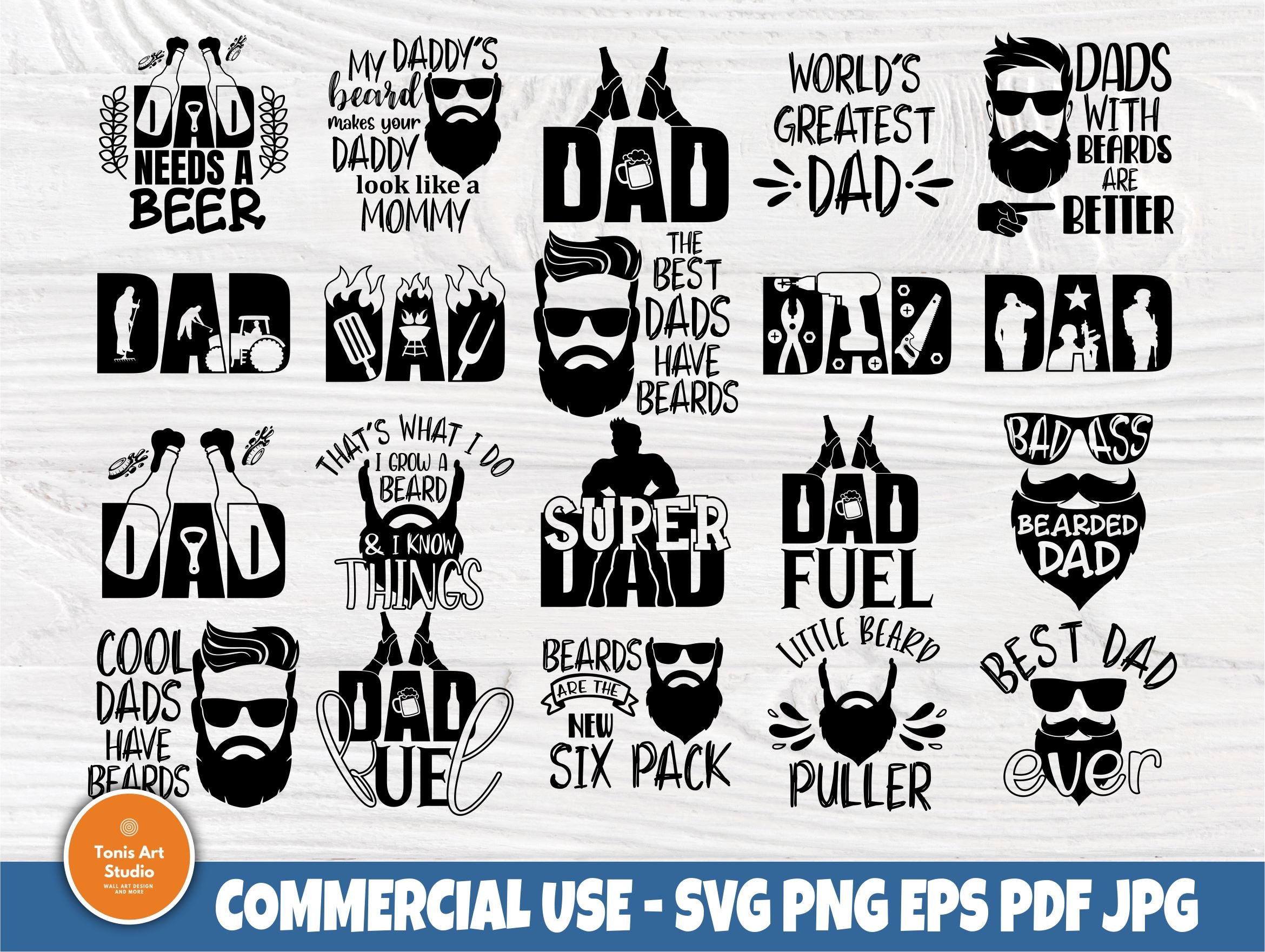 Download Fathers Day Svg Beard Svg Dad Signs Beer Svg So Fontsy