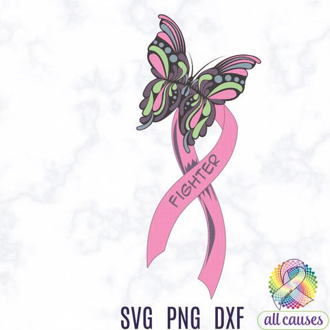 Free Free 244 Cancer Ribbon Butterfly Svg SVG PNG EPS DXF File