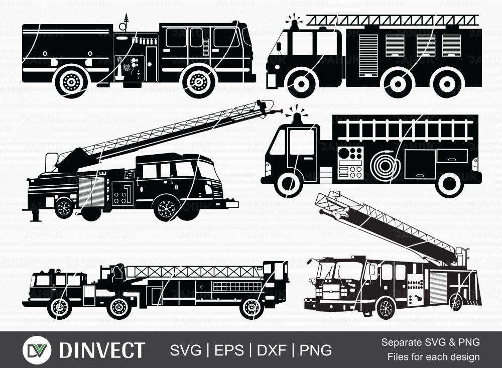 Free Free 244 Fire Truck Silhouette Svg SVG PNG EPS DXF File