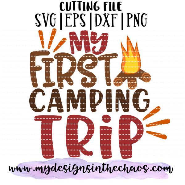 Download First Camping Trip SVG Design | Baby's First Cutting File ...