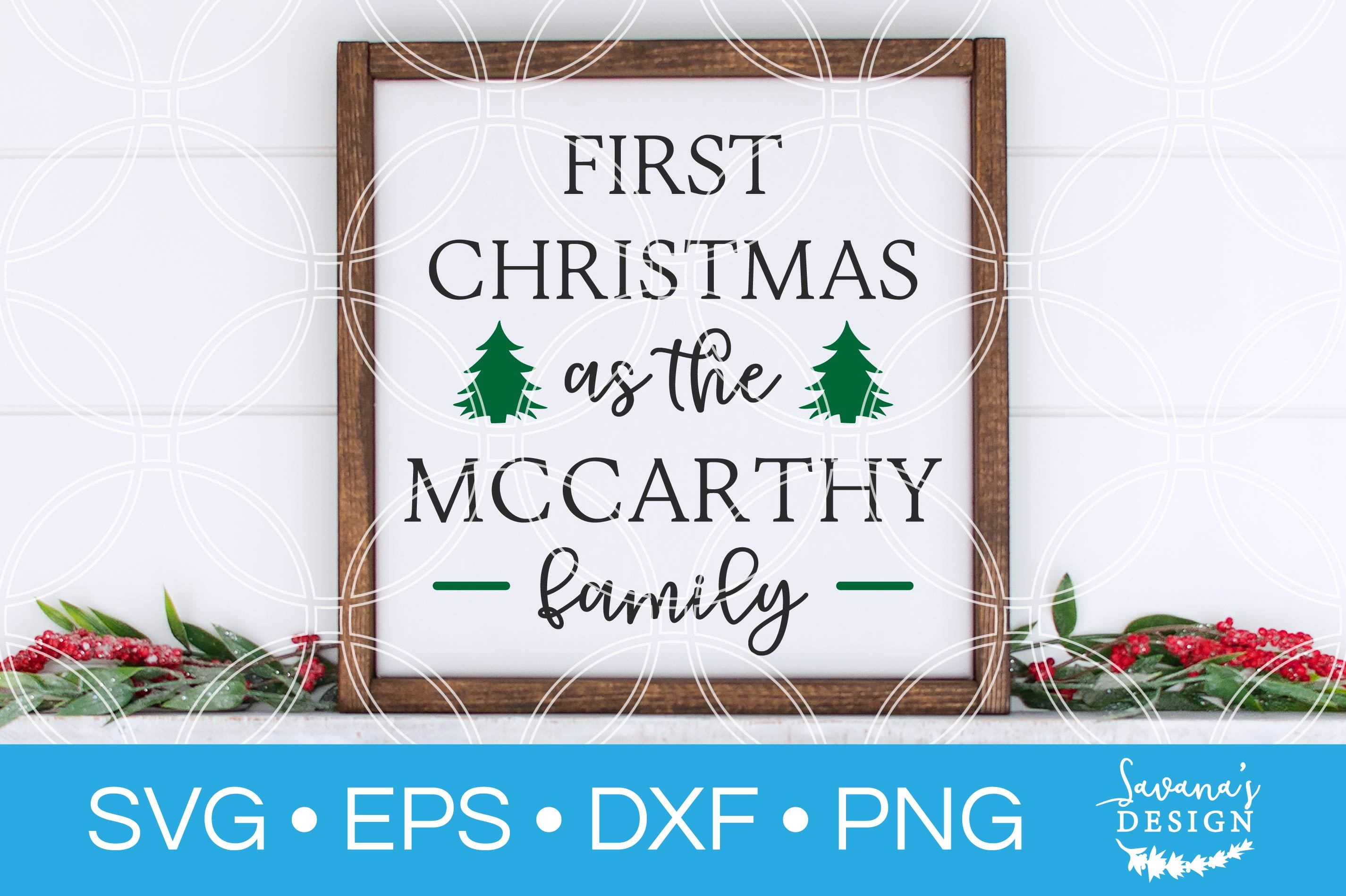 Download First Christmas Family Svg So Fontsy