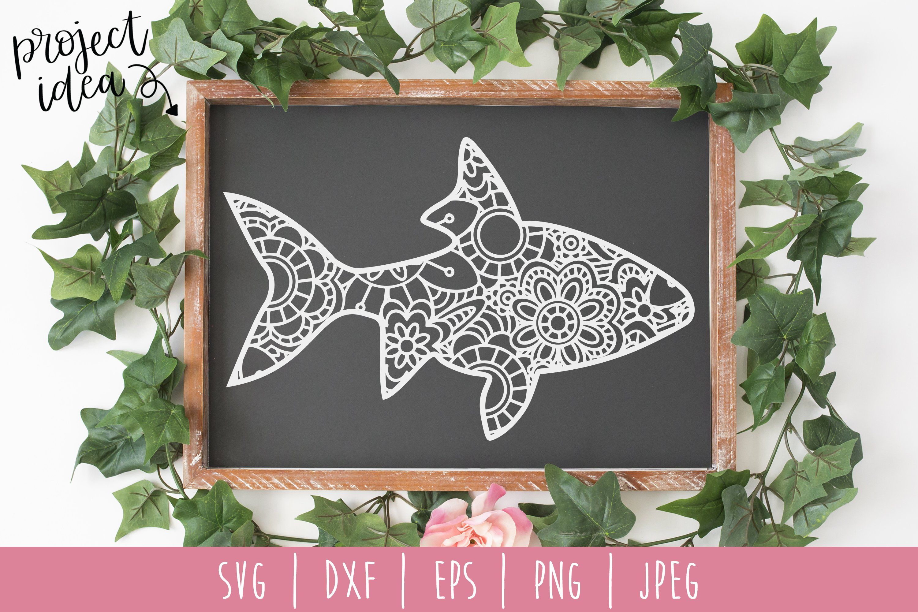 Download Fish Mandala Zentangle So Fontsy