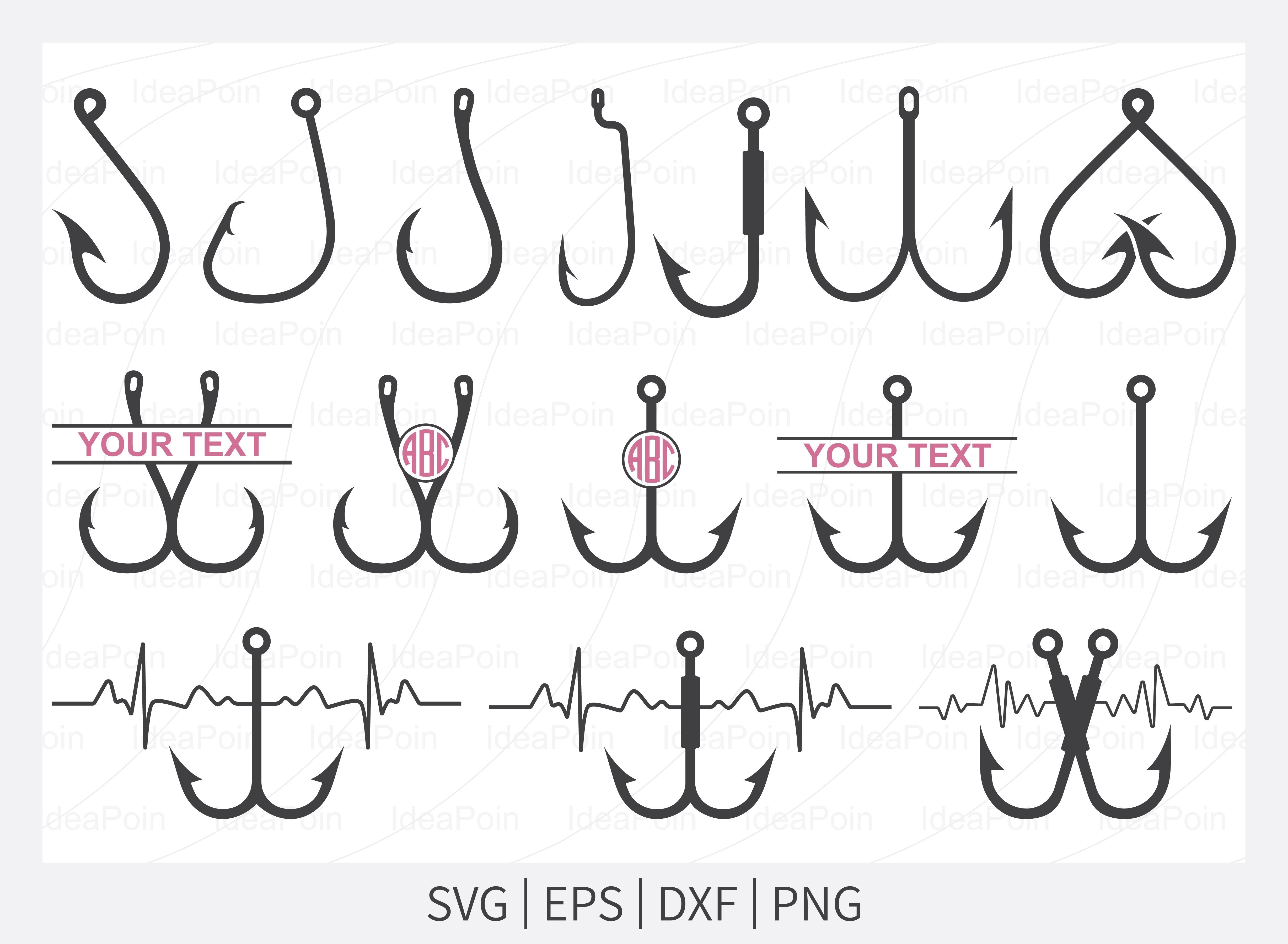 Free Free 284 Fishing Hook Svg Monogram SVG PNG EPS DXF File