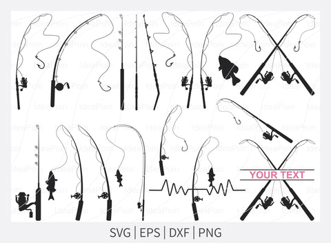 Free Free 310 Silhouette Fishing Rod Svg SVG PNG EPS DXF File