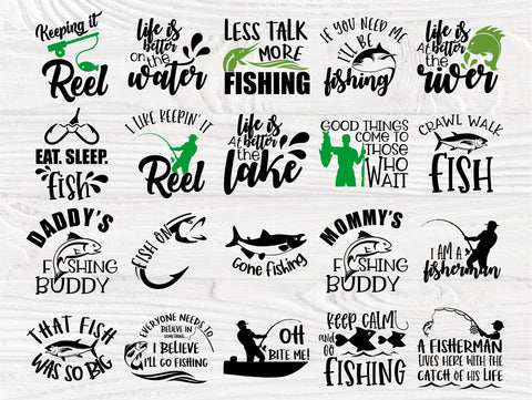 Download Fishing Svg Bundle Fisherman Shirt Bass Cut File So Fontsy
