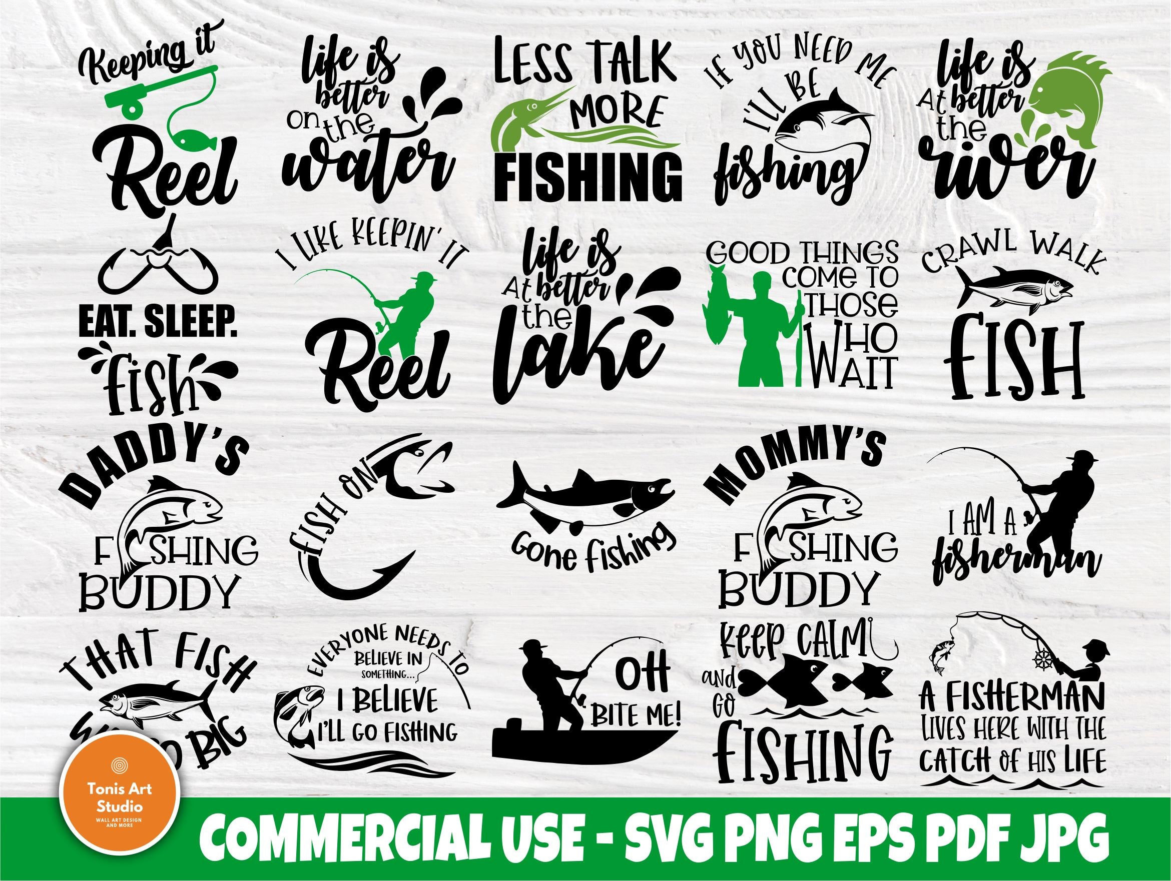 Download Fishing Svg Fisherman Svg Fish Svg Clipart Silhouette Cut File Cricut Decal File Digital File Stencil File Clip Art Art Collectibles Delage Com Br