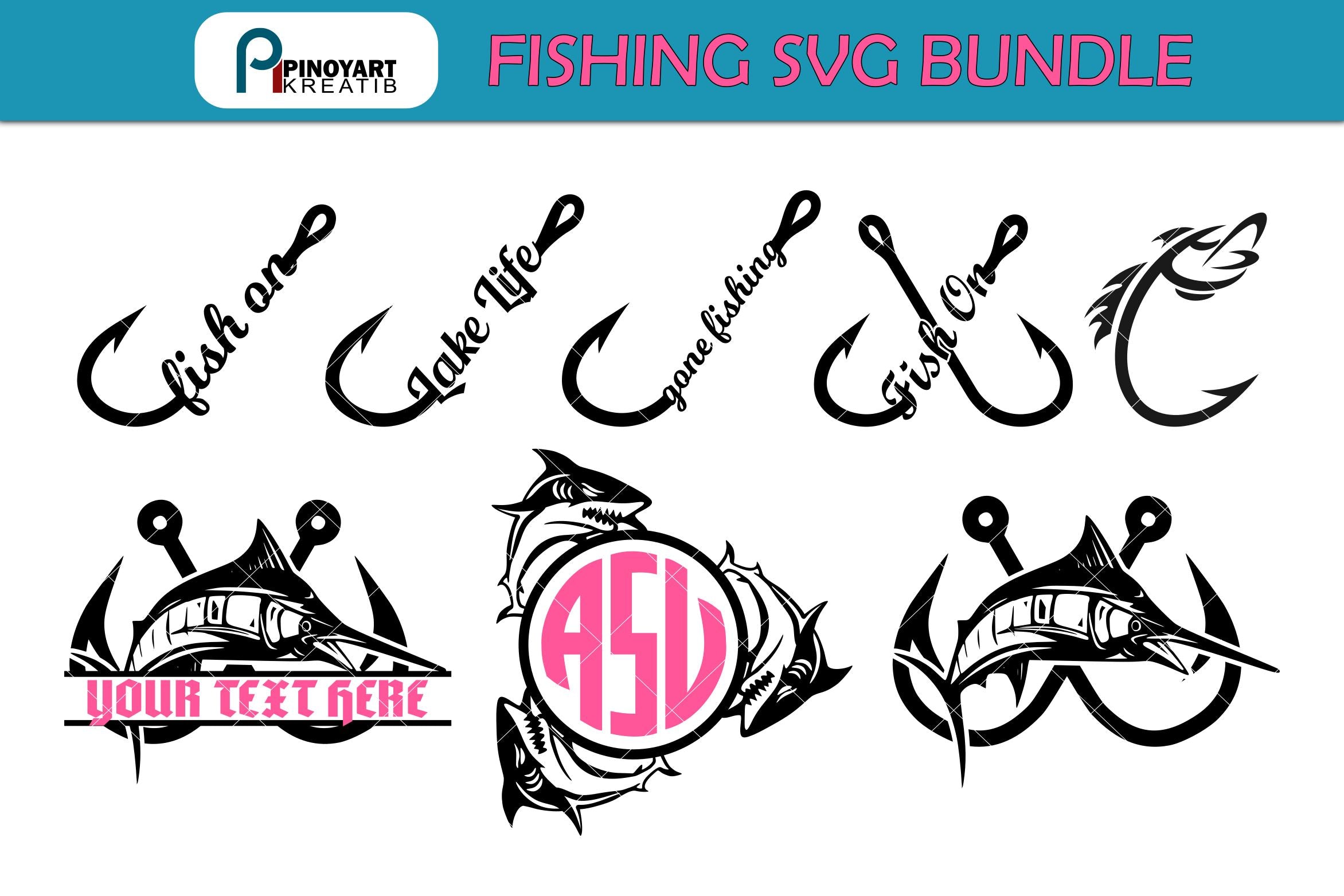 Download Fishing Svg Bundle So Fontsy