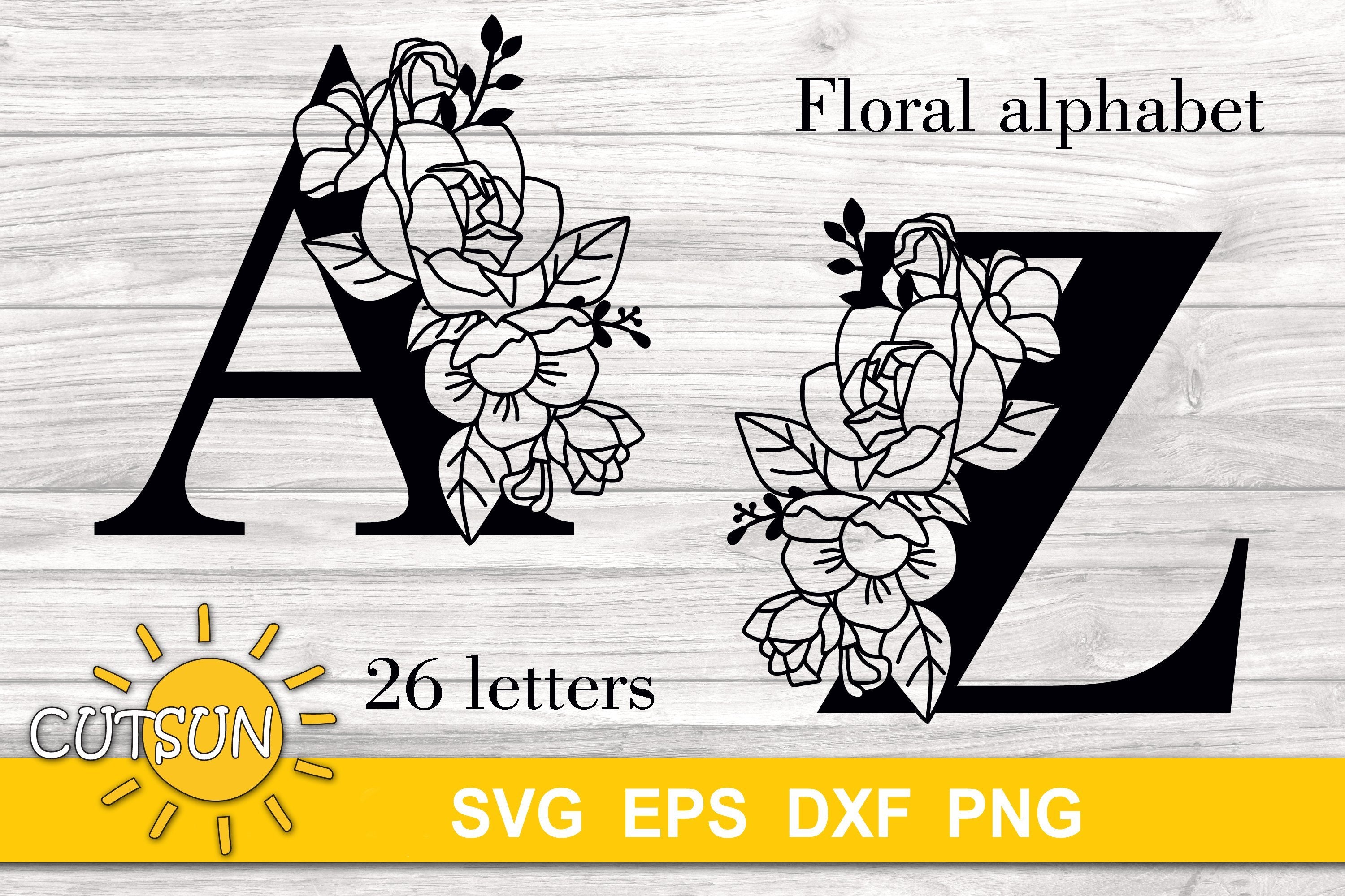 Free Free 307 Floral Letter Svg SVG PNG EPS DXF File