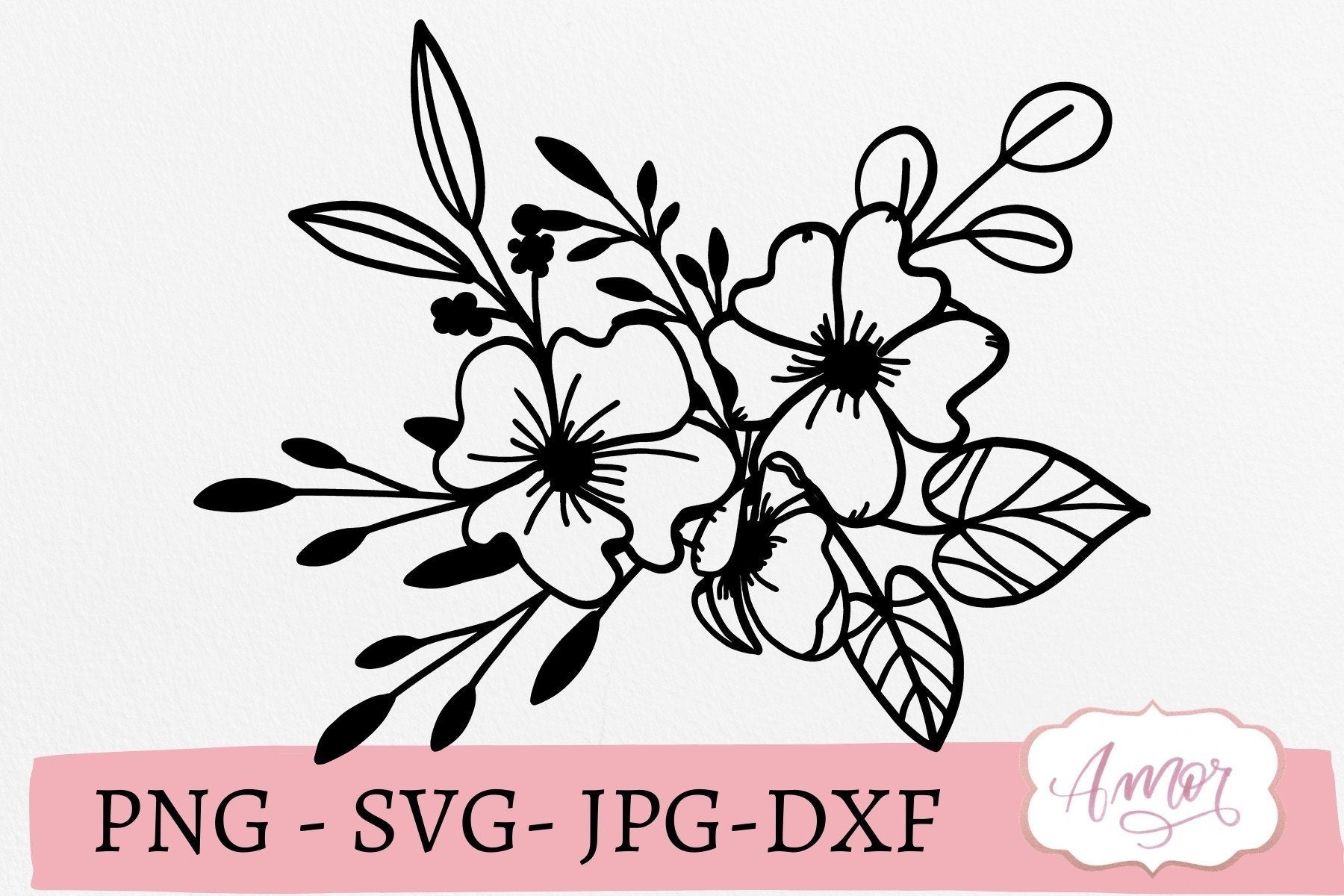 Download Floral Border Svg Floral Arrangement Svg So Fontsy