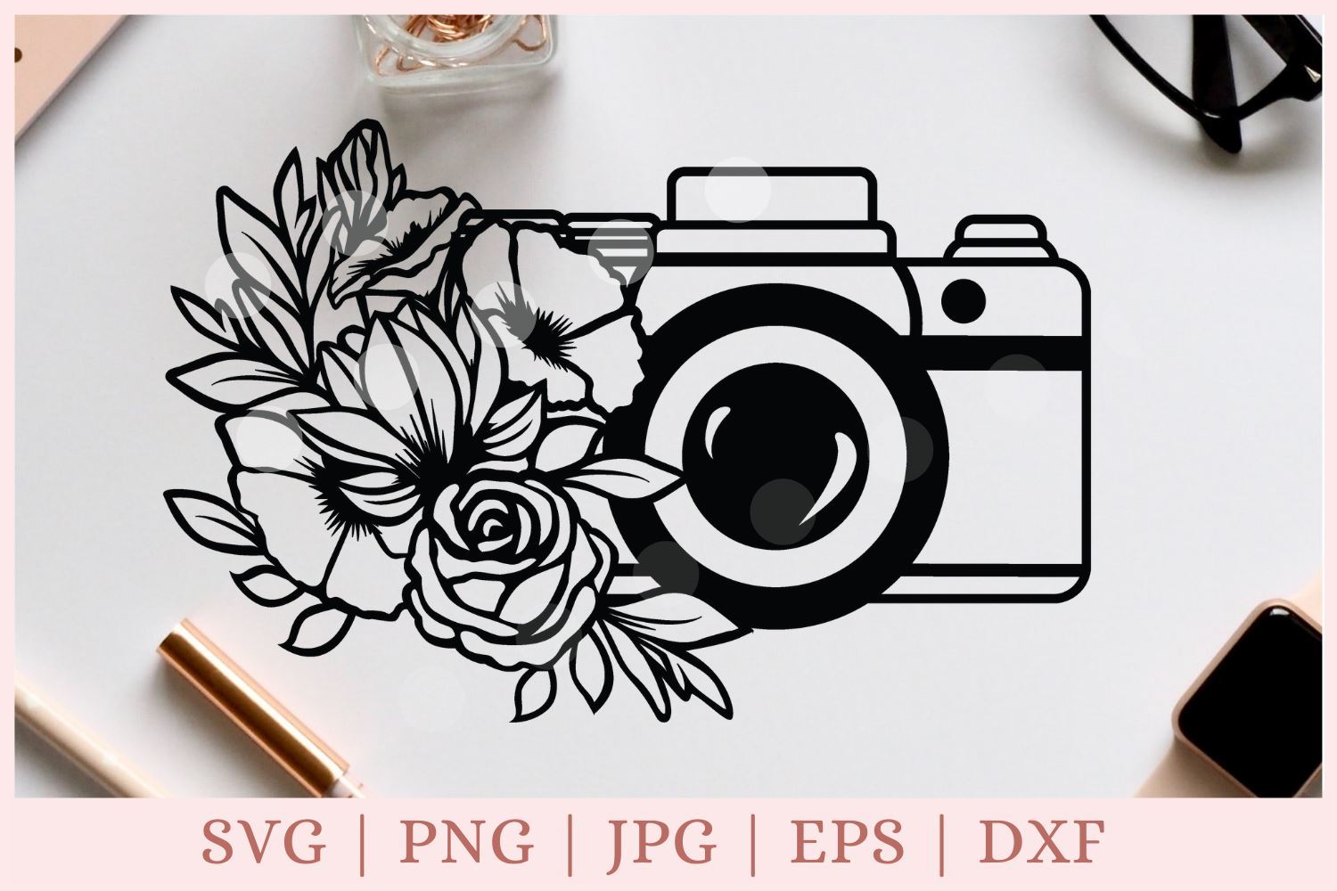 Download Floral Camera Svg Photography Svg So Fontsy