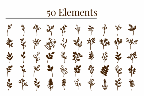 Download Floral Element Bundle So Fontsy