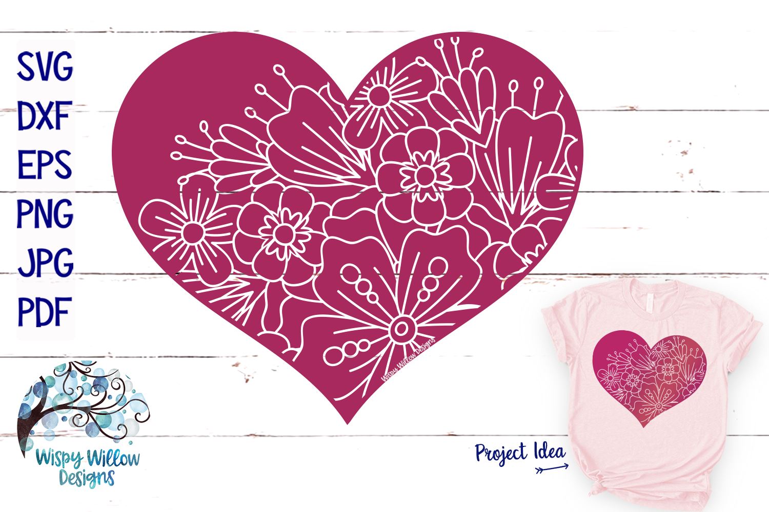 Download Floral Heart Mandala Svg So Fontsy