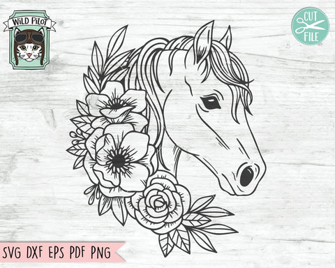 Free Free 179 Floral Horse Svg SVG PNG EPS DXF File