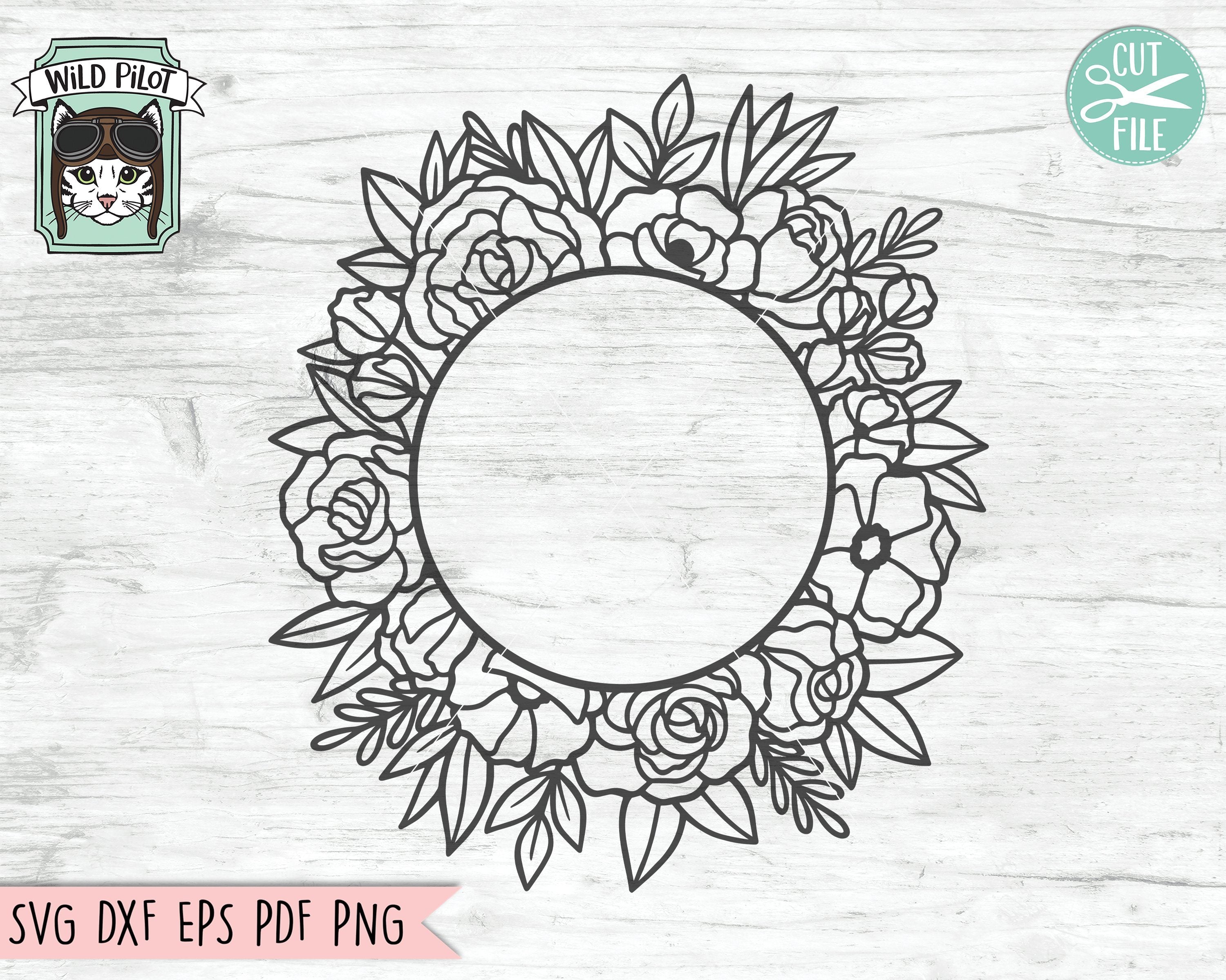 Free Free 164 Circle Flower Frame Svg SVG PNG EPS DXF File